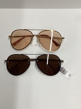 Aire Uni-Sex Mirzam Aviator Sunglasses Size Medium - Set of 2